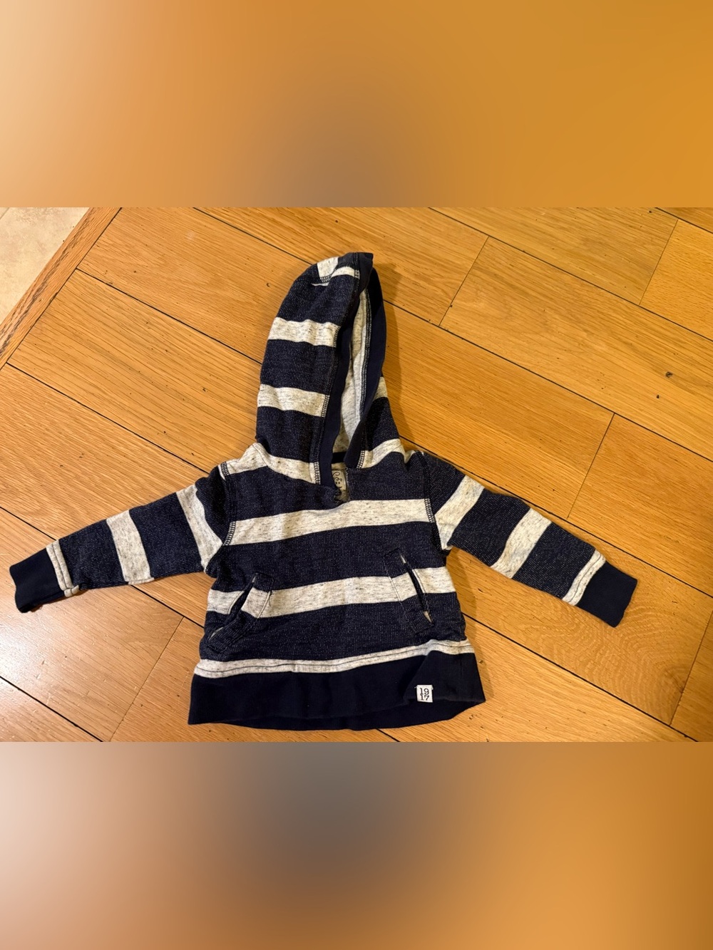Sovereign Code Navy & Gray Striped Kids Hoodie